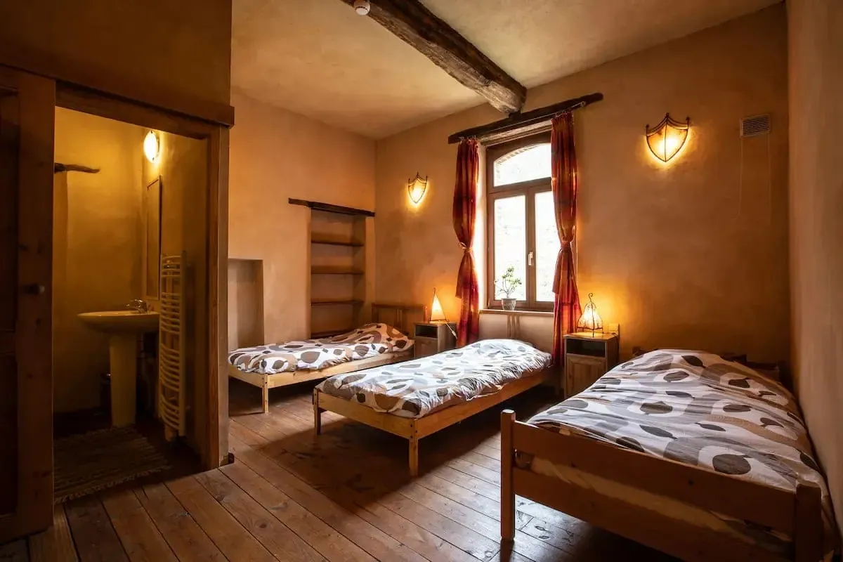 Une chambre d’un gîte des 4 Sources
