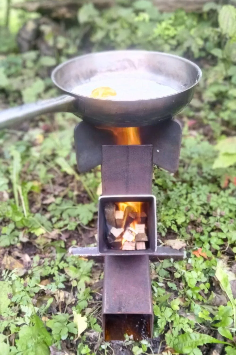 Rechaud rocket stove low tech