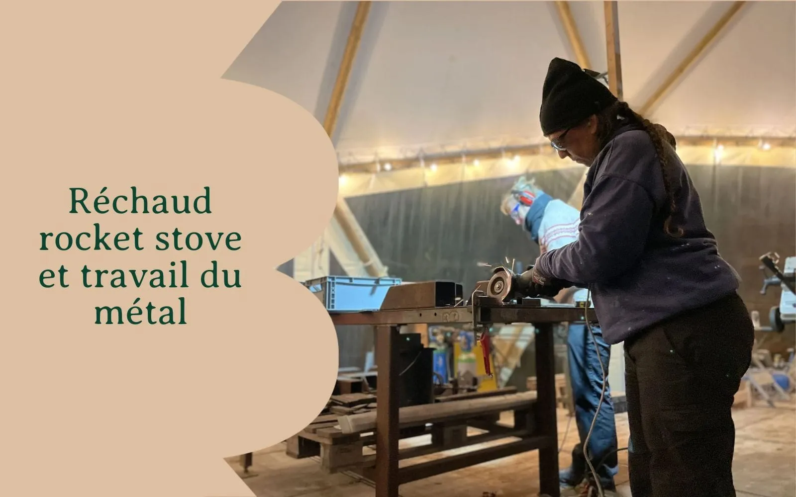 Low-tech: réchaud rocket stove et travail du métal